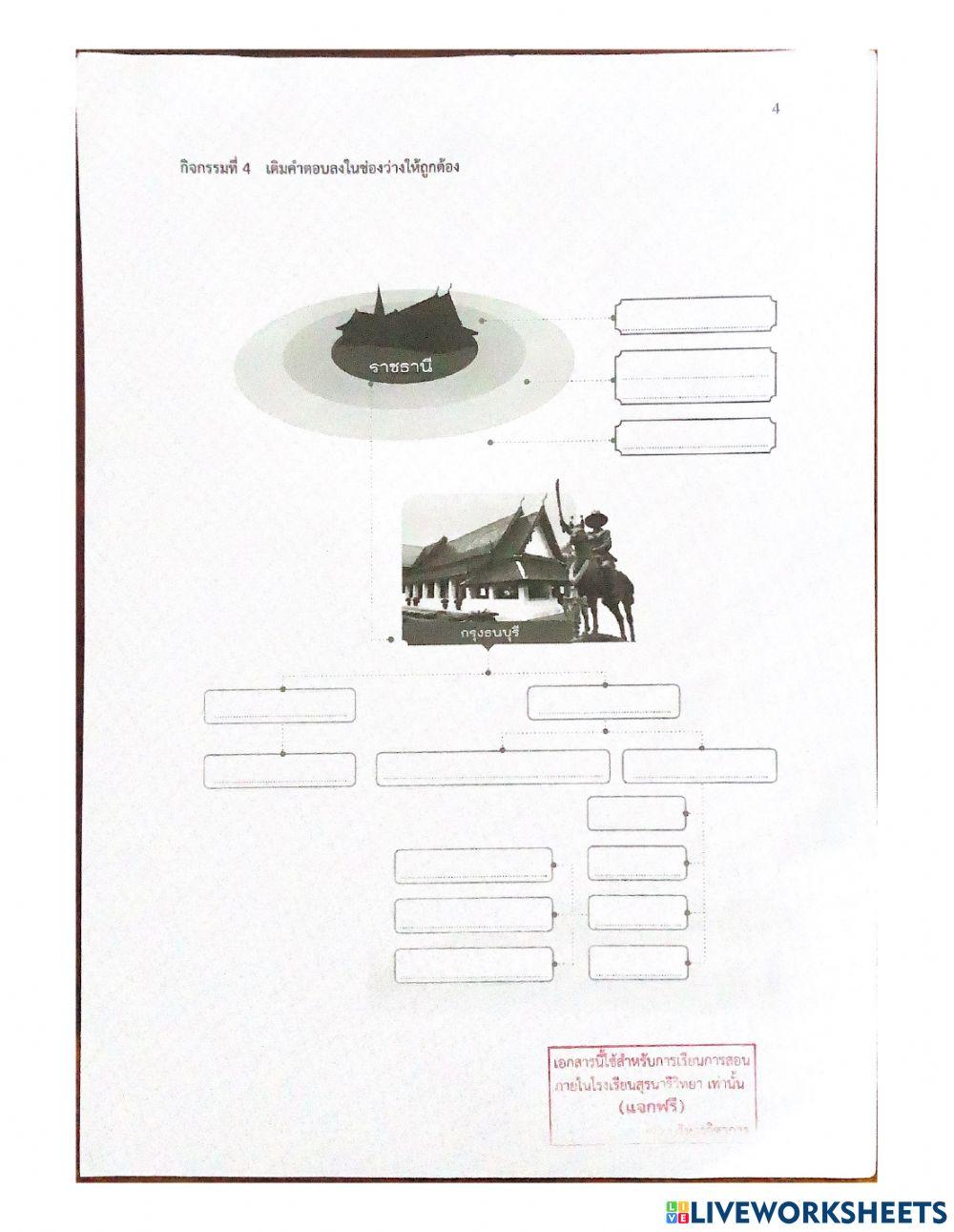 ใบงานประวัติศาสตร์ ม.2