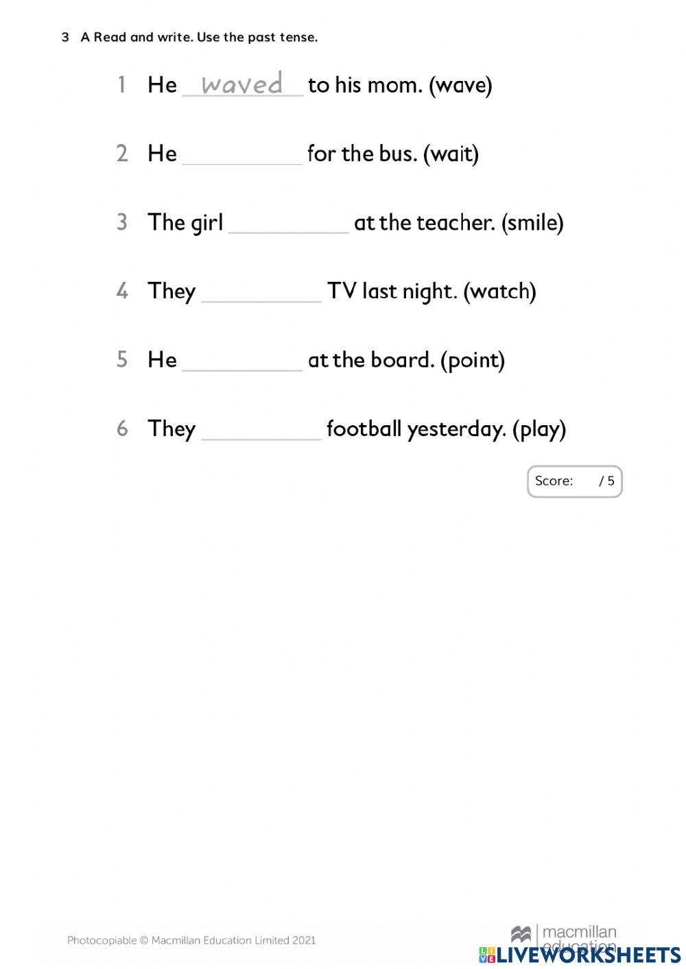 TEST UNIT 3 - 4th GRADE