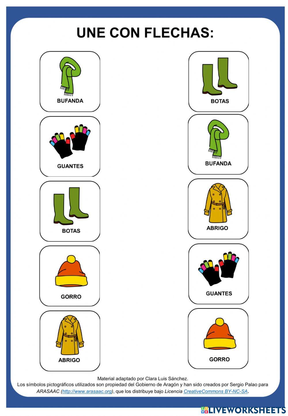 Empareja bits ropa de invierno