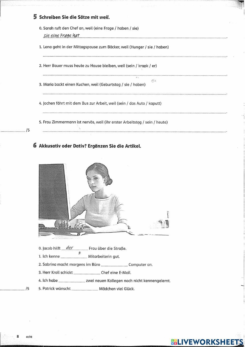 A2 l test eh 1 2 online exercise for live worksheets