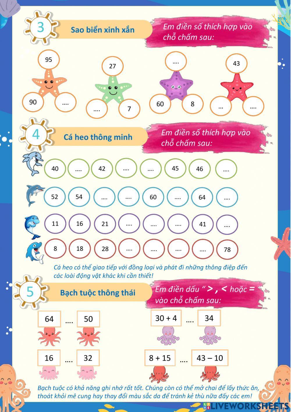 Lớp 2 - Ôn Toán - Tuần 16