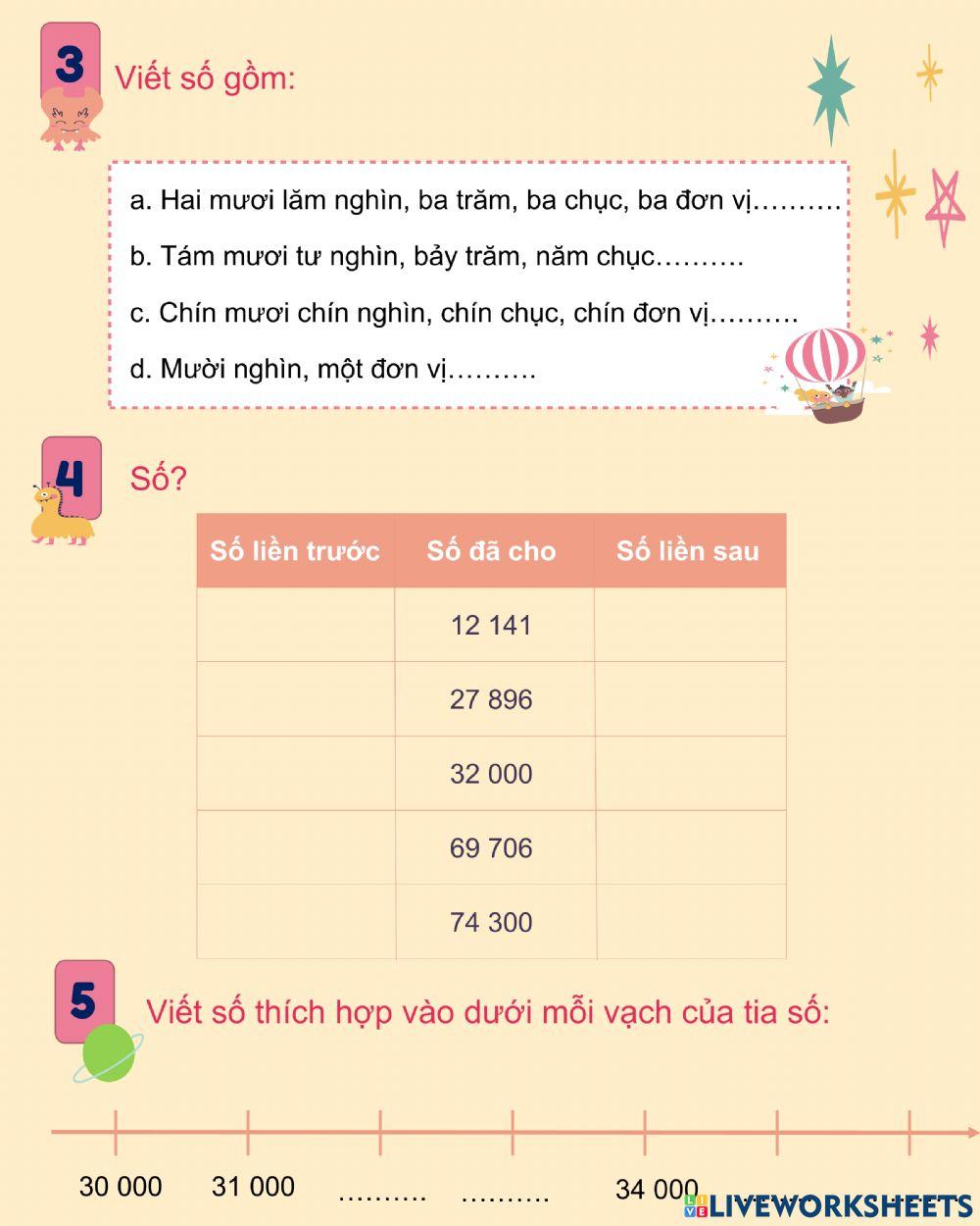 Phiếu bài tập toán tuần 27