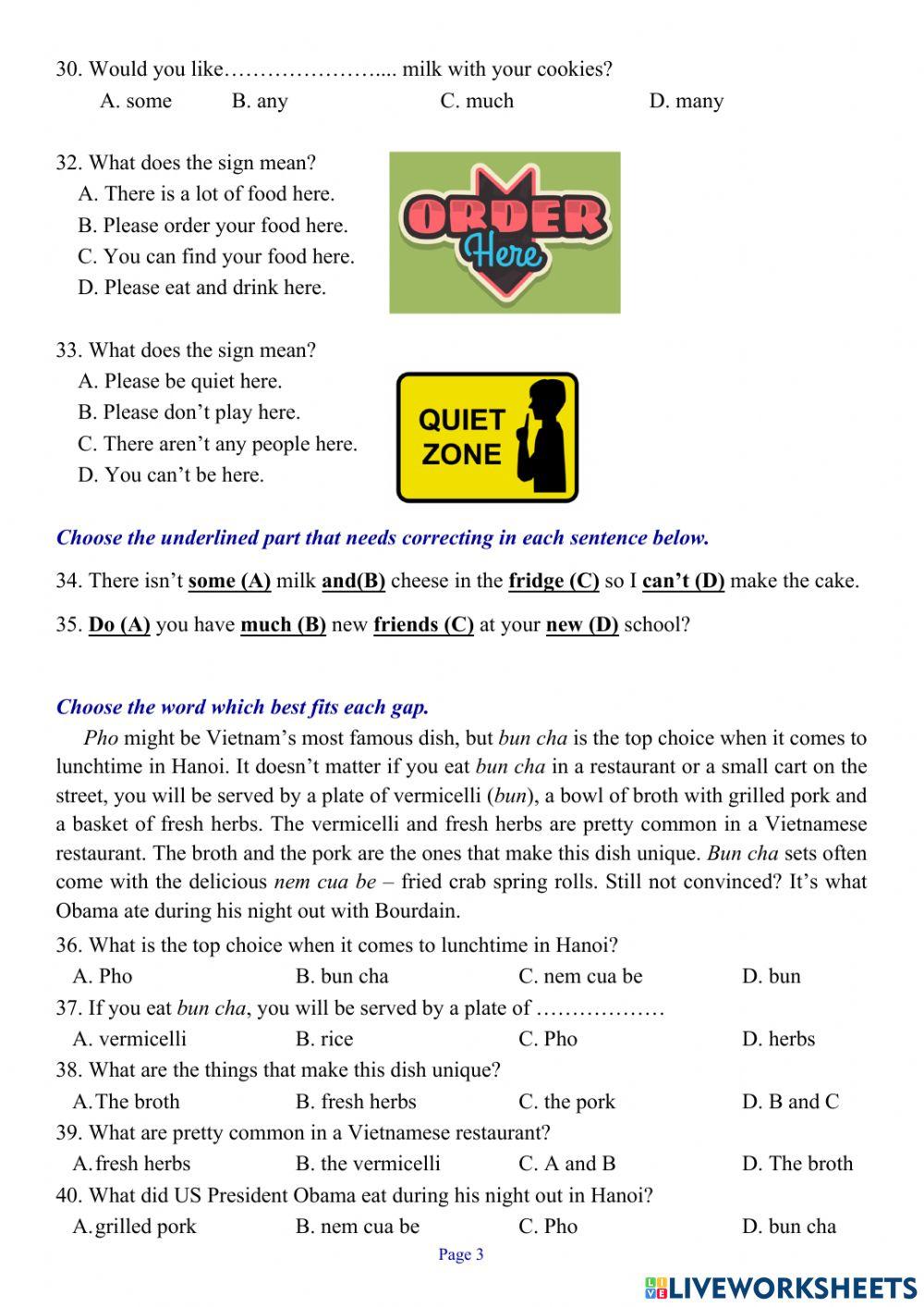 Tieng Anh lop 6 SW -1st Term test 05