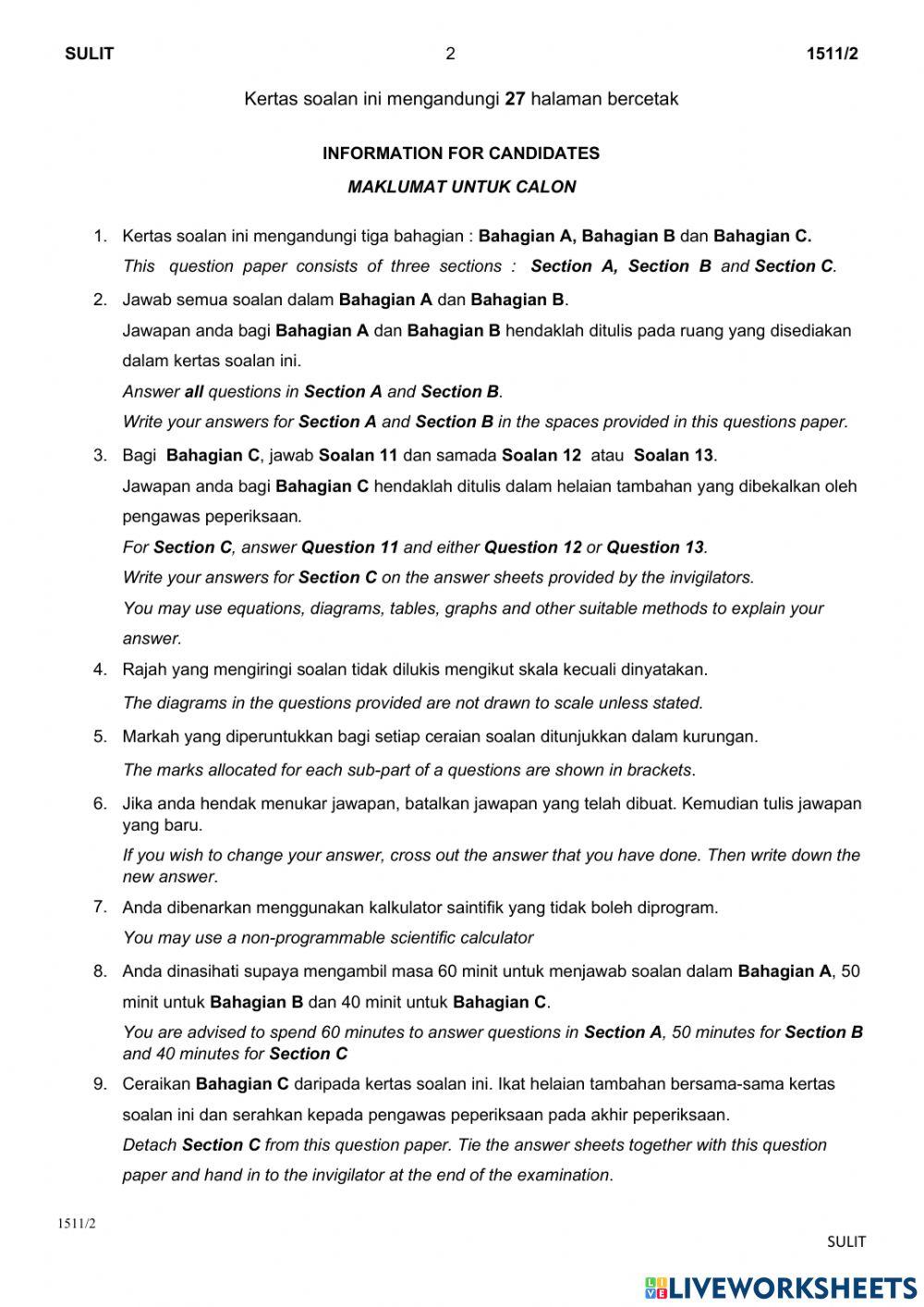 Latihan K P S Trial Perlis 2021