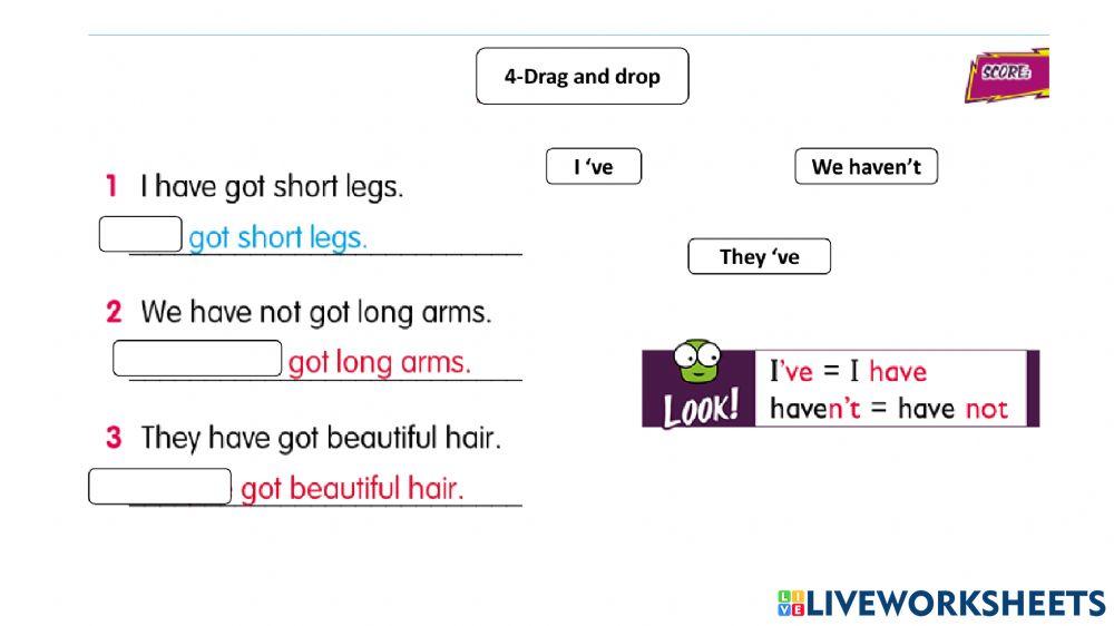 BODY PARTSvocabulary