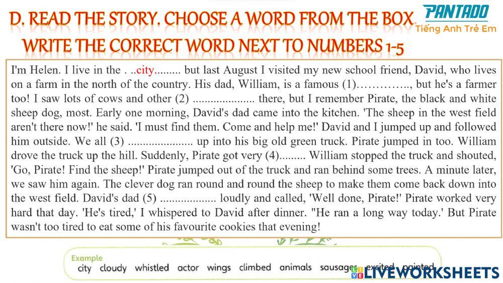 Unit 7: Moving and Speaking