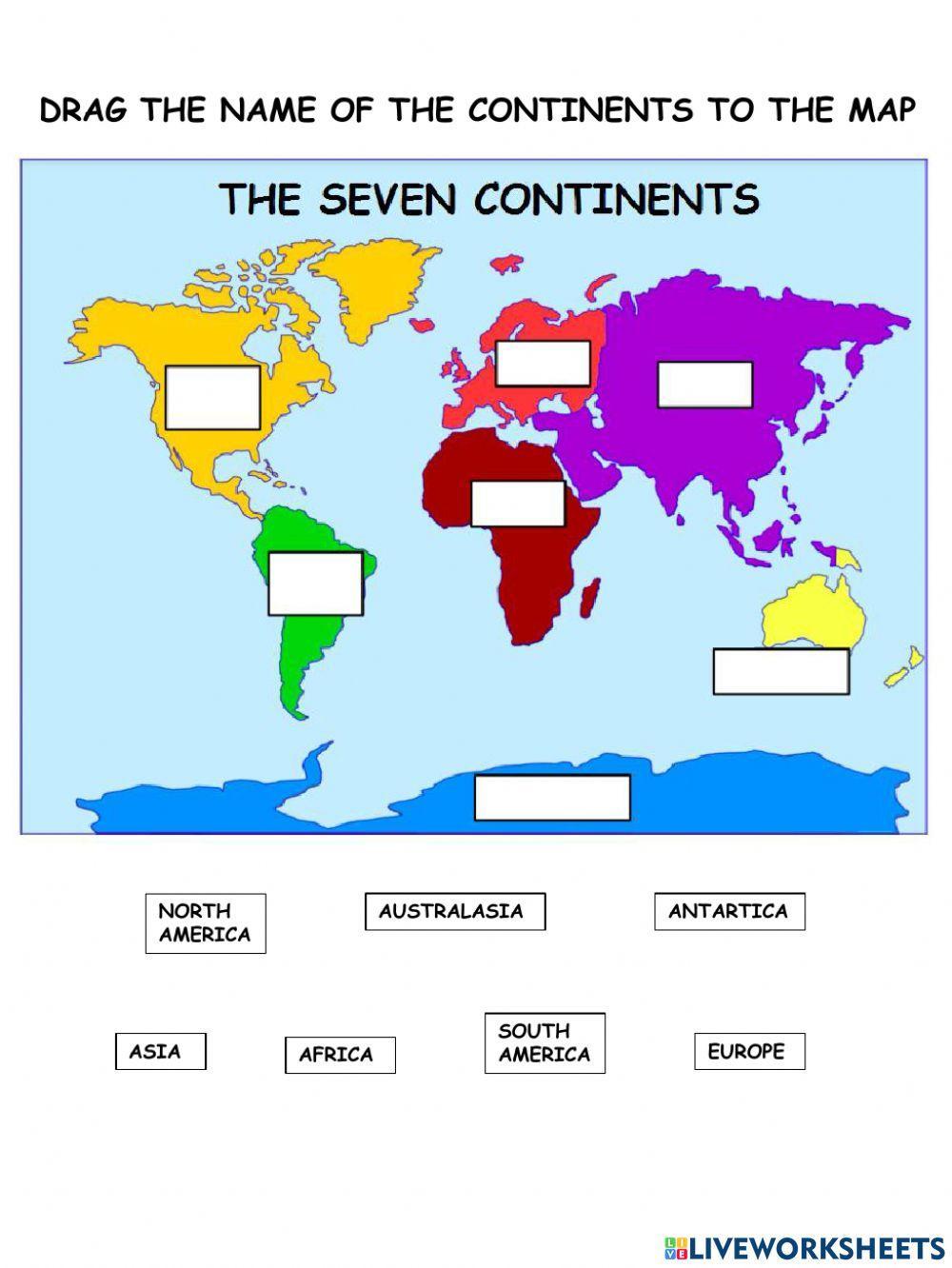 The seven continents
