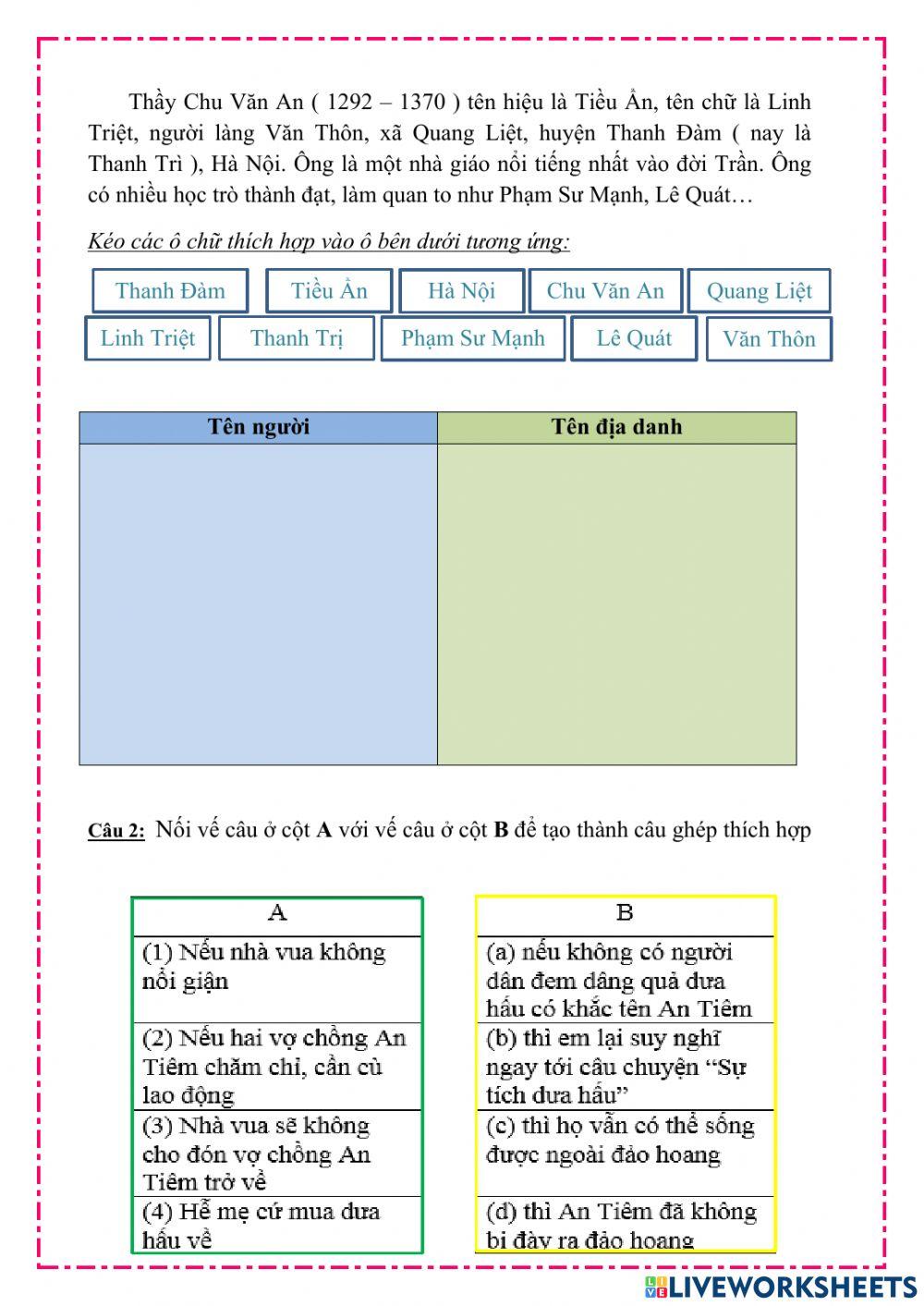 Bài tập cuối tuần 22 Tiếng Việt lớp 5