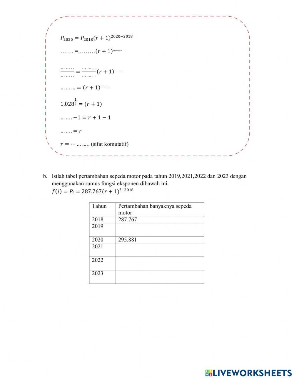 LKPD Fungsi eksponensial