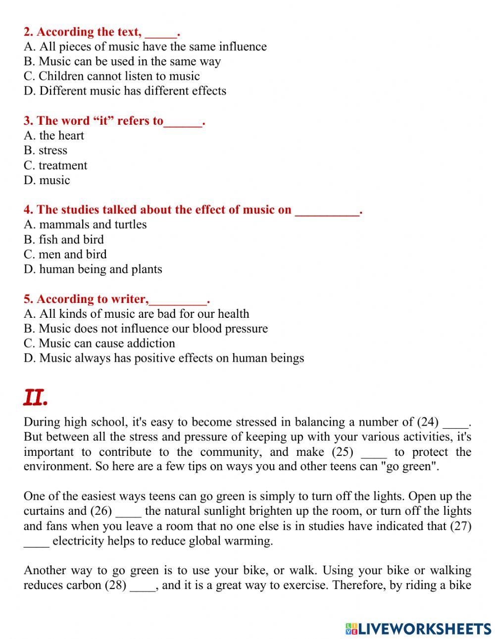 Reading Comprehension G12