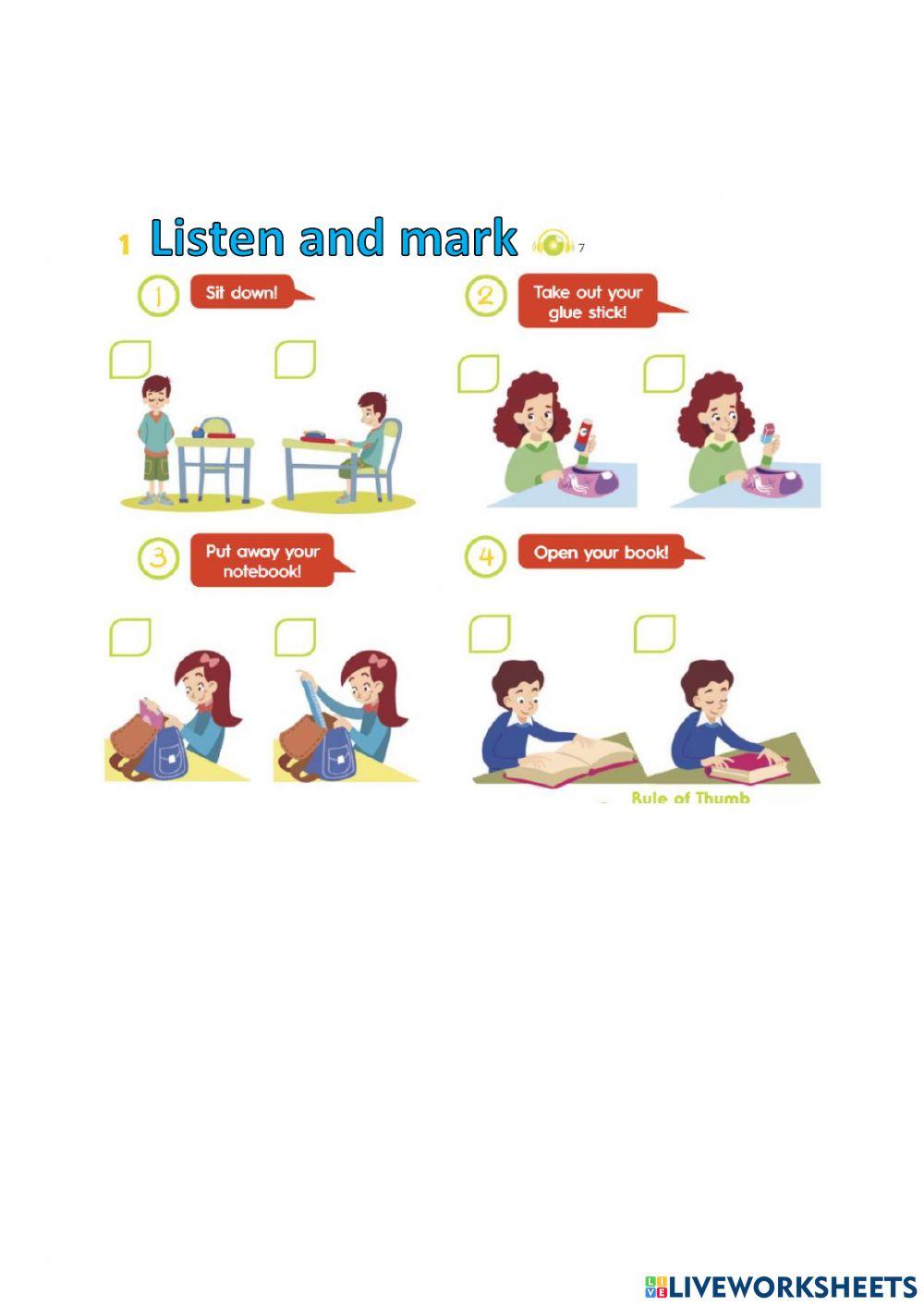 Kids online exercise for kids | Live Worksheets