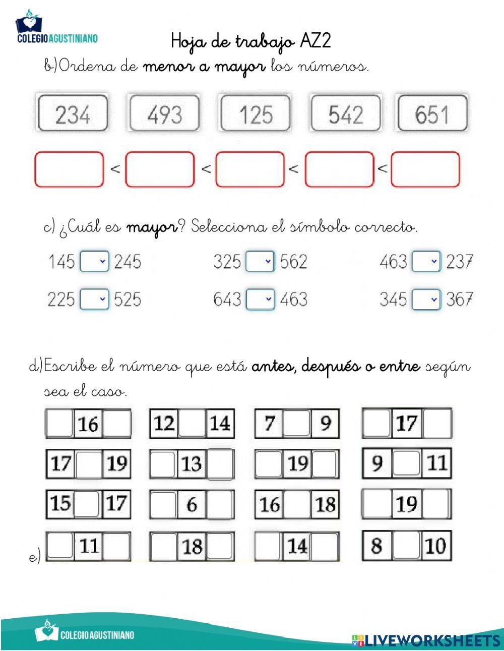 AZ2 Recta numérica y sucesiones