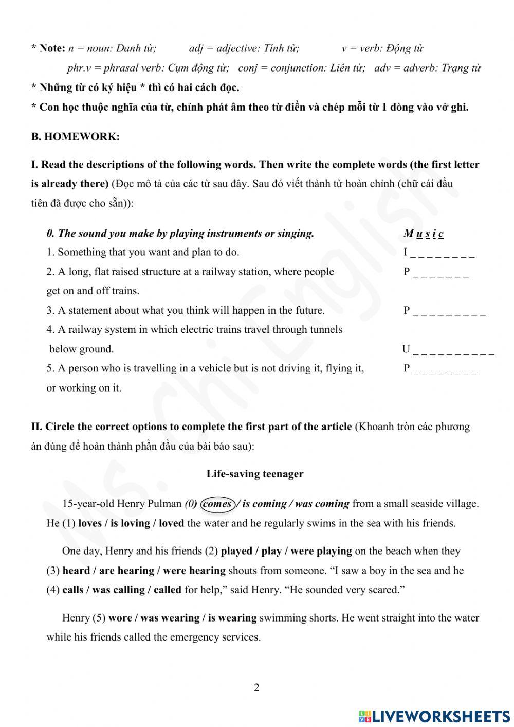 17.01.22-Gold A2-U6-Vocab 1