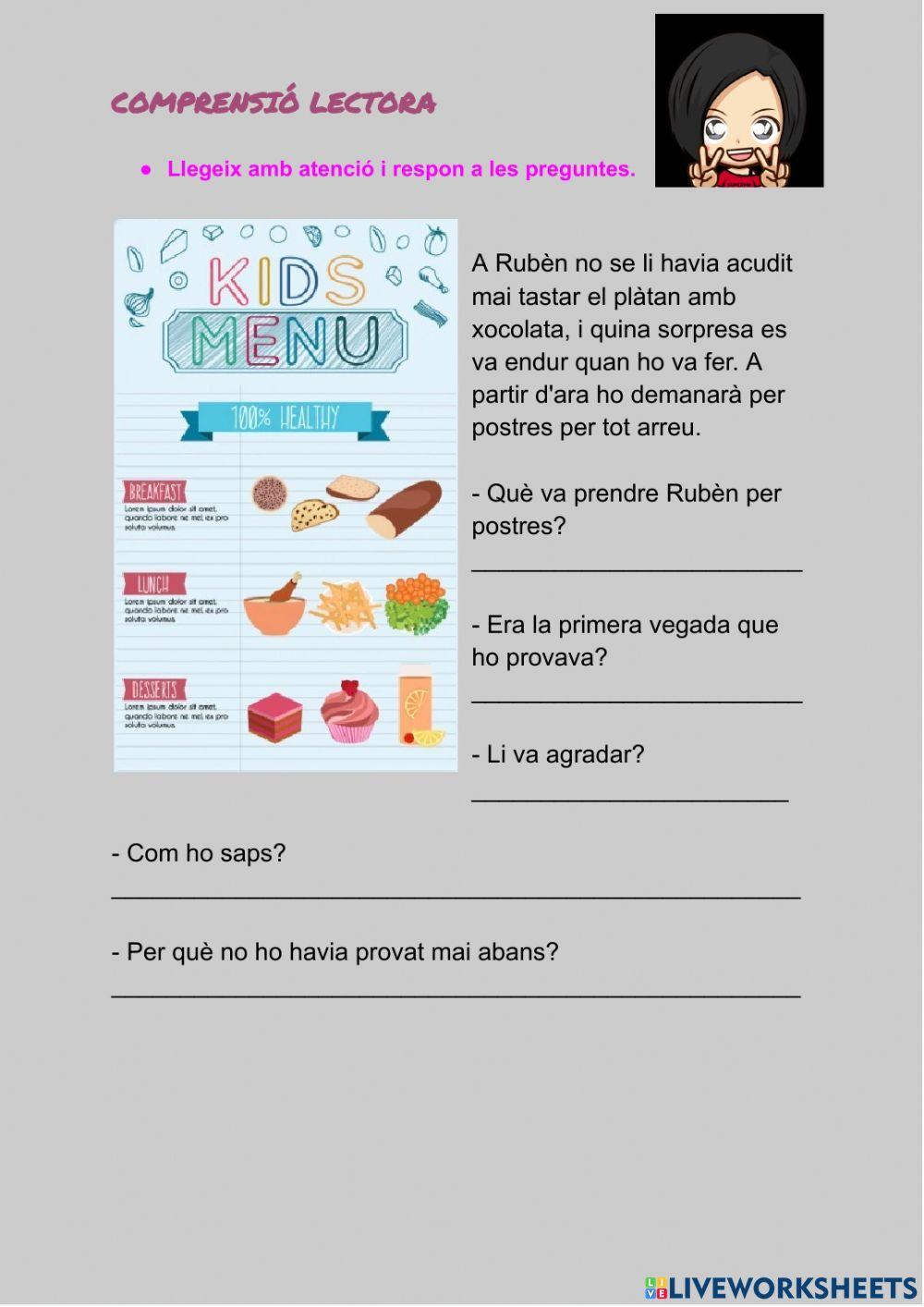 Comprensió lectora Català