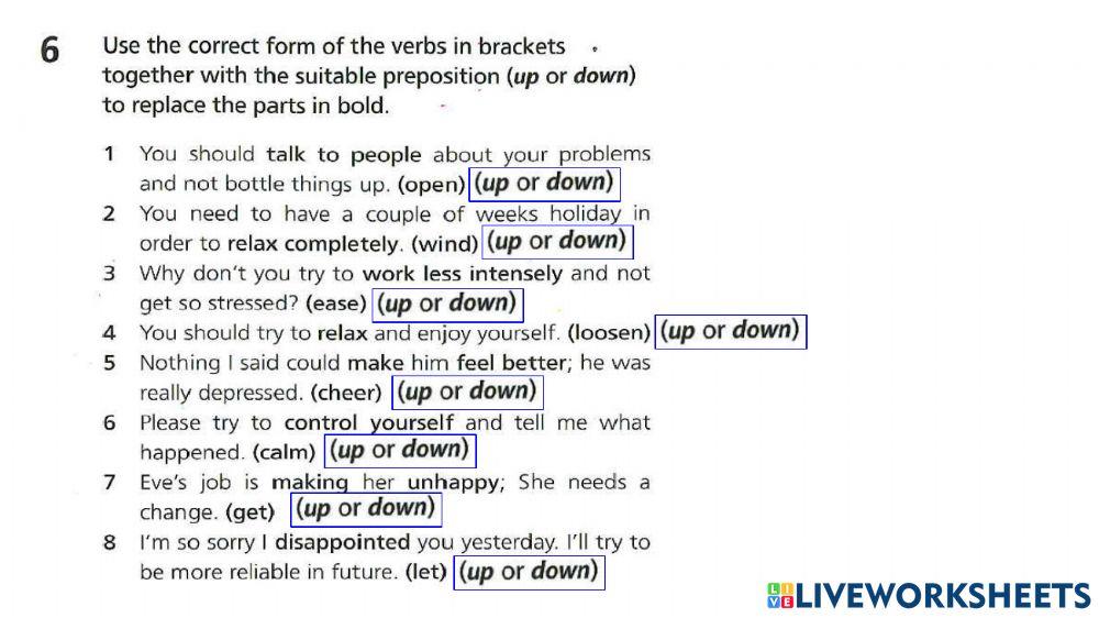 2. Mood&feelings-Phrasal verbs -1