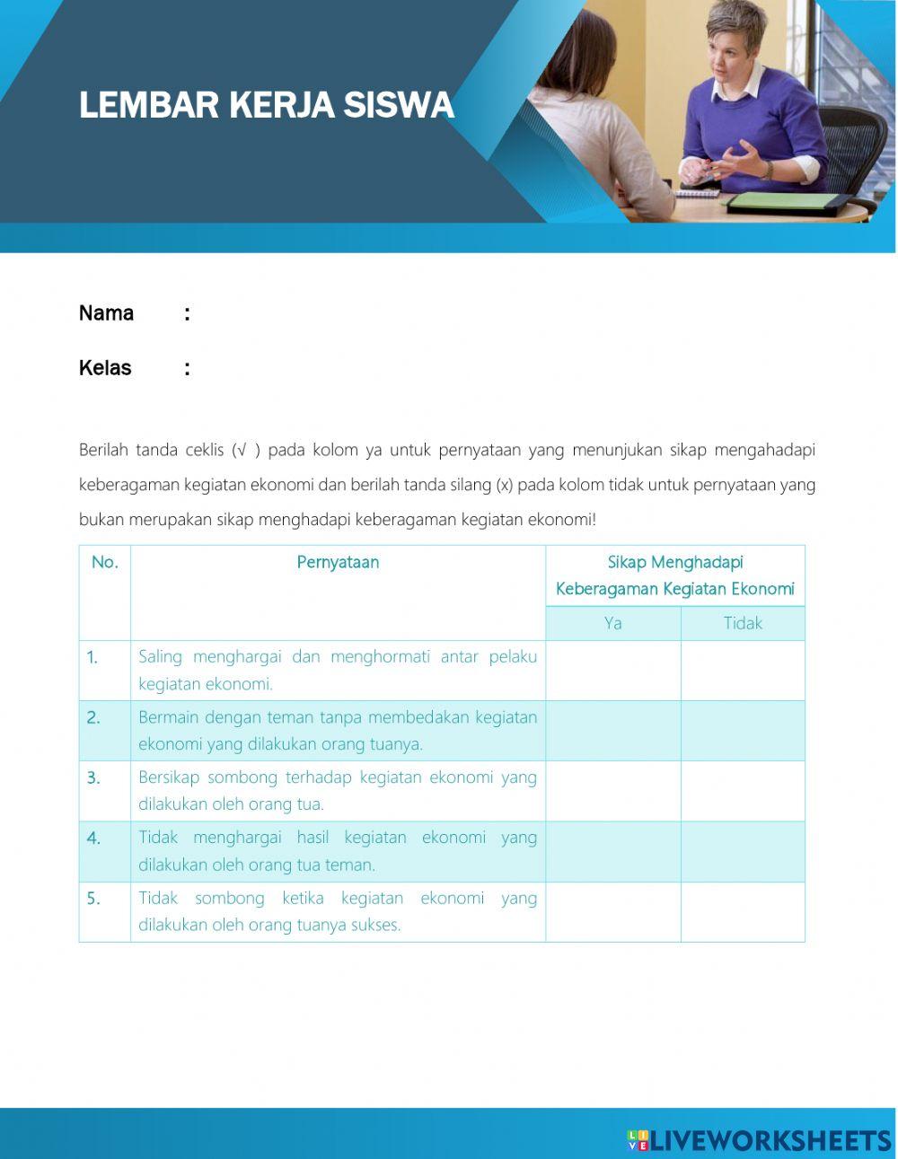 Sikap Menghadapi Keberagaman Ekonomi