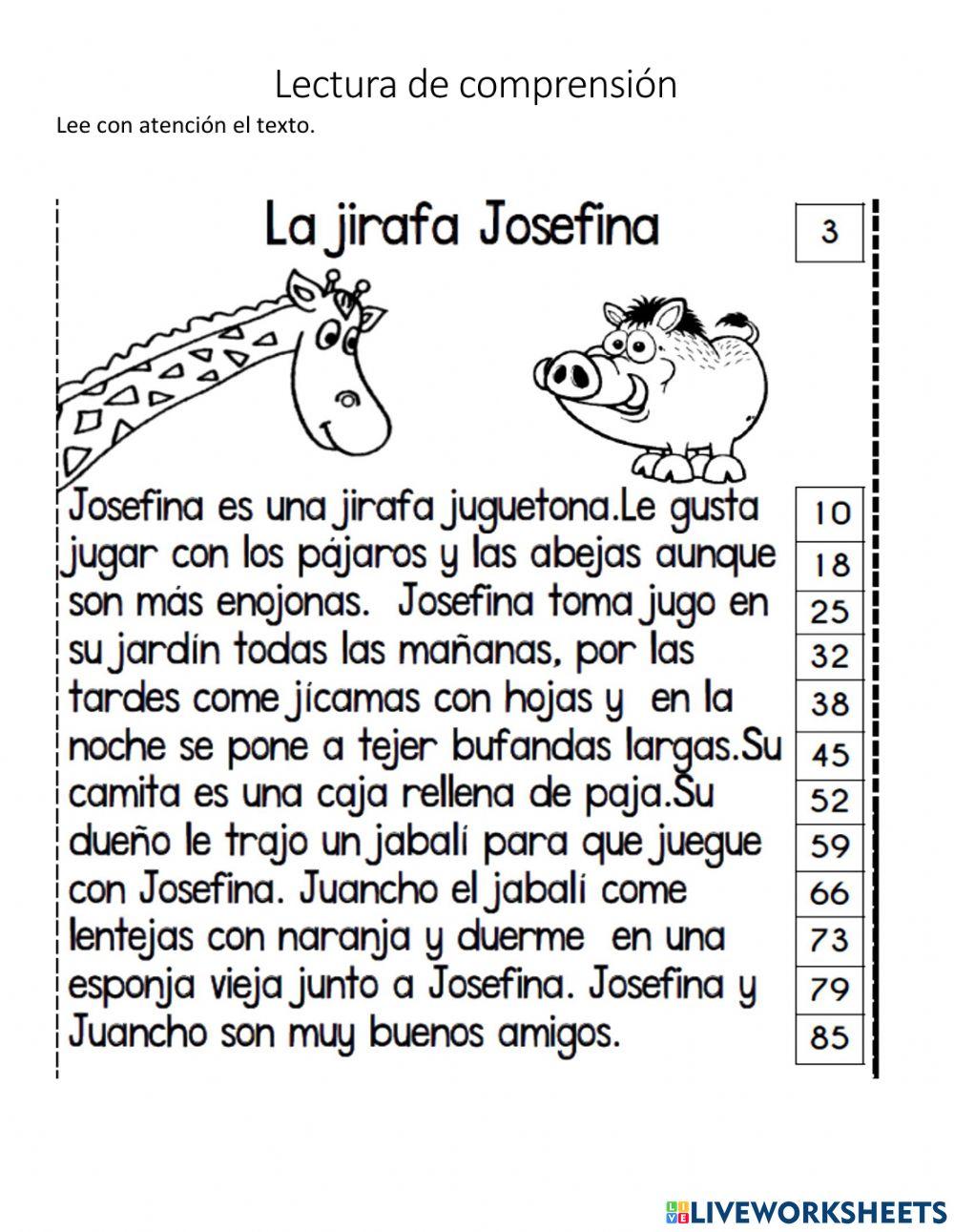 La jirafa Josefina