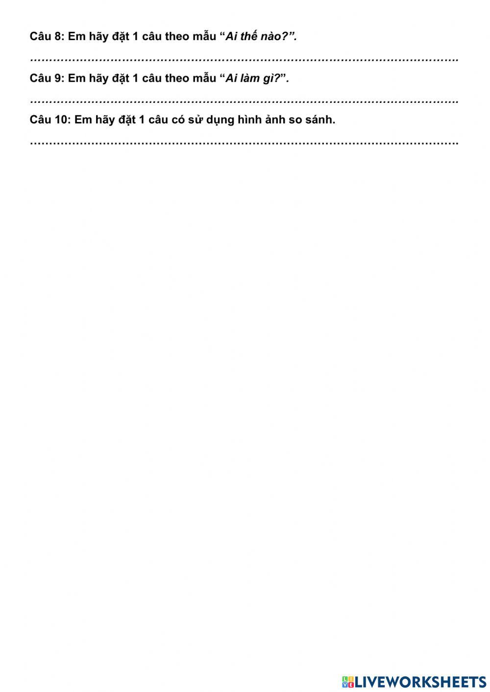 Luyện từ và câu lớp 3