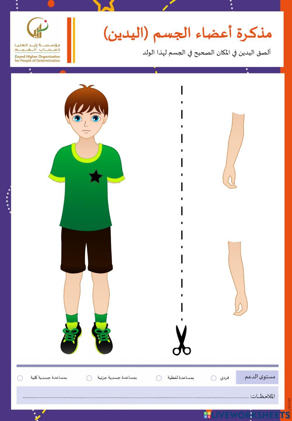 Place the hands in the right place