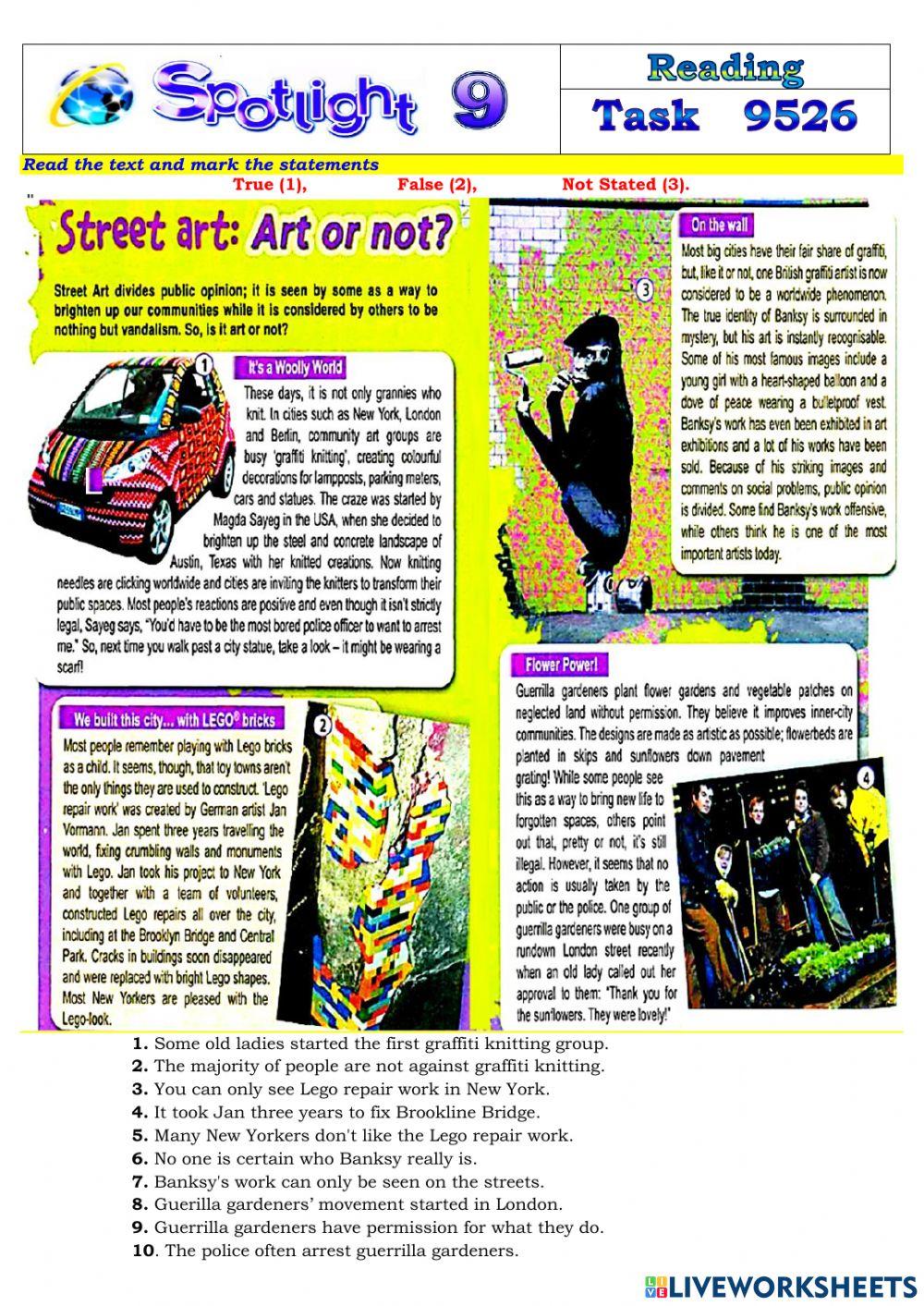 Spotlight 9 Task 9526