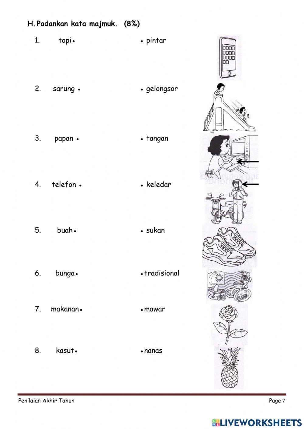 Penilaian Bahasa Melayu Tahun 1A