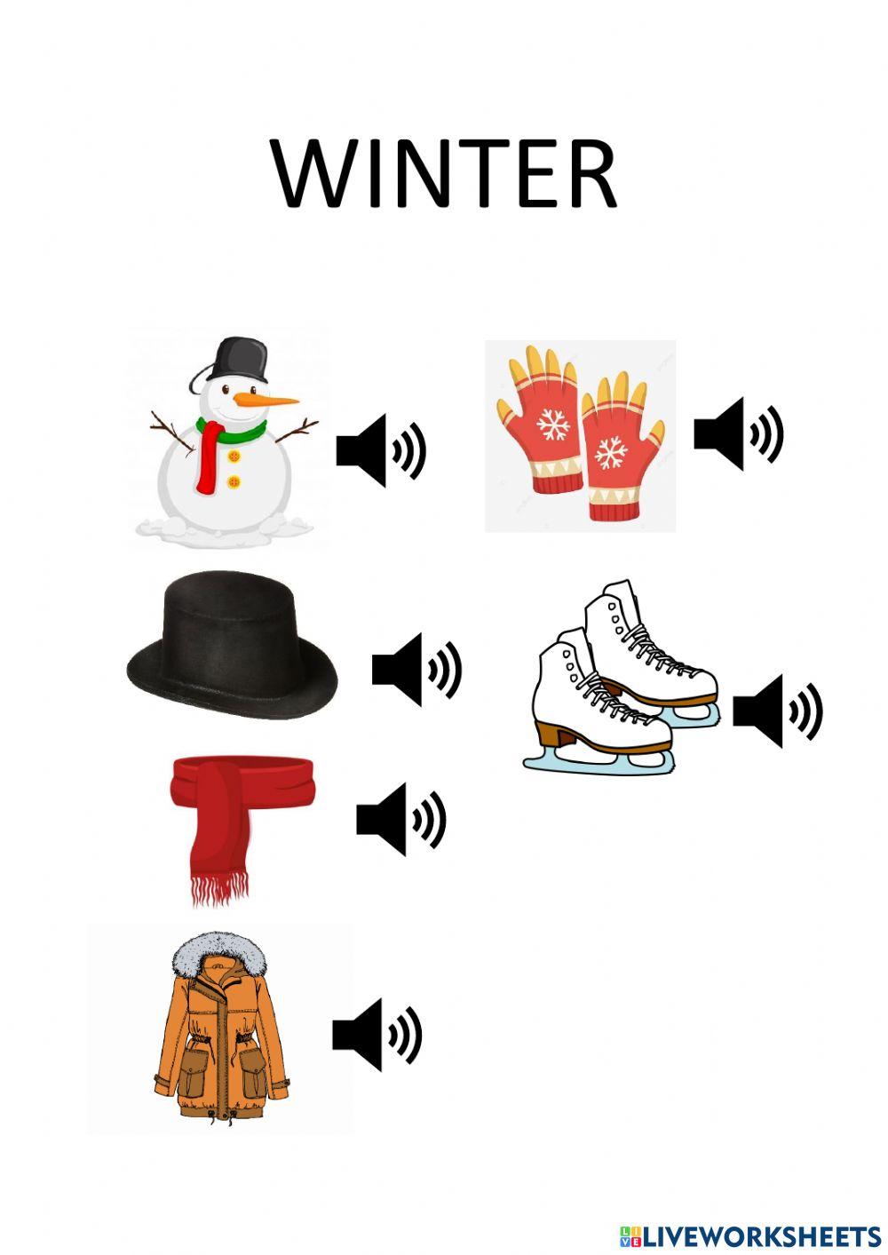 Winter vocabulary