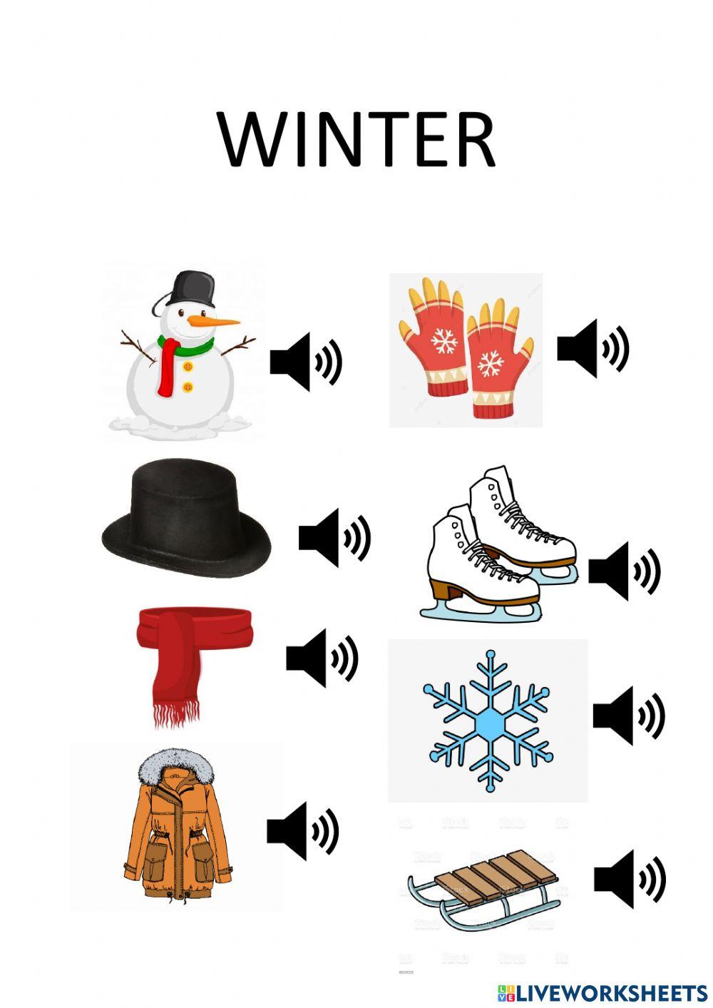Winter vocabulary