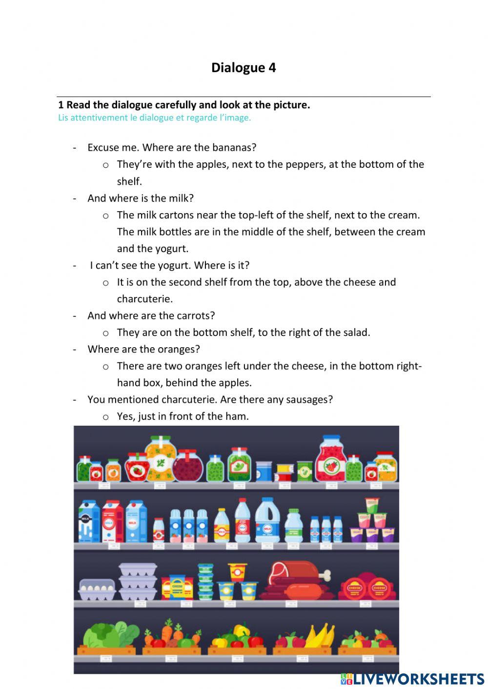 Situating items on a shop shelf