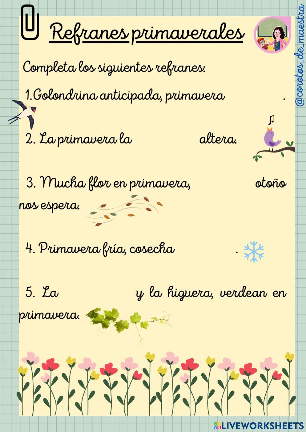 Refranes primaverales