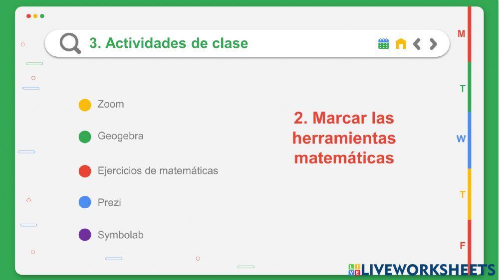 Actividad en clase Octavo