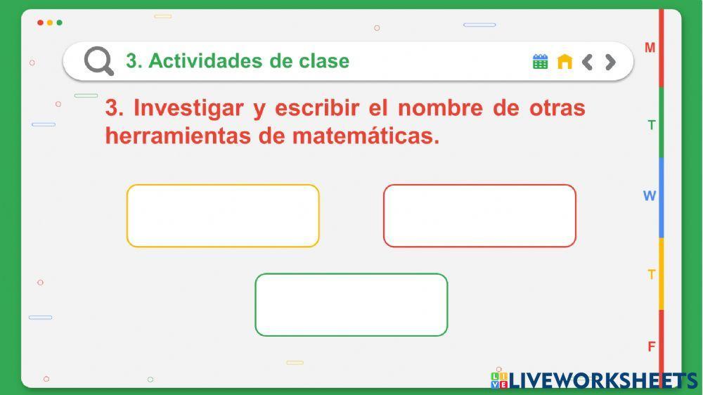 Actividad en clase Octavo