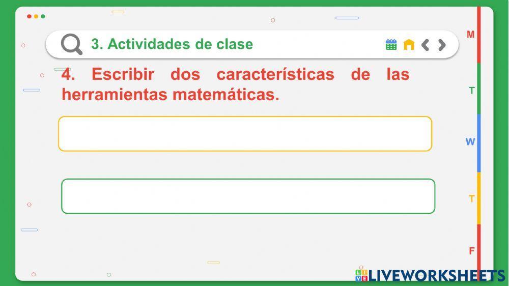 Actividad en clase Octavo