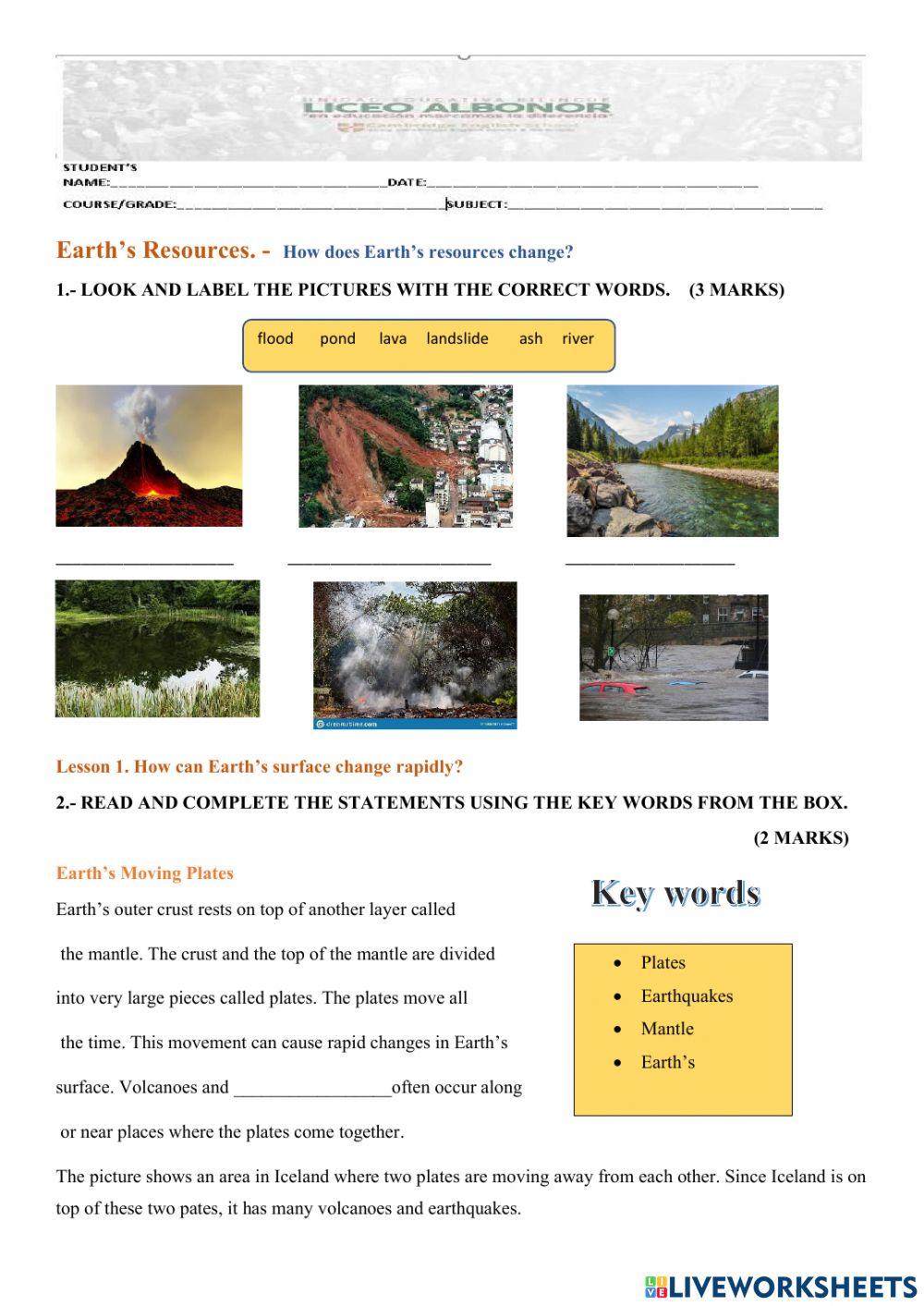 Earth's Resources Earth's Resources