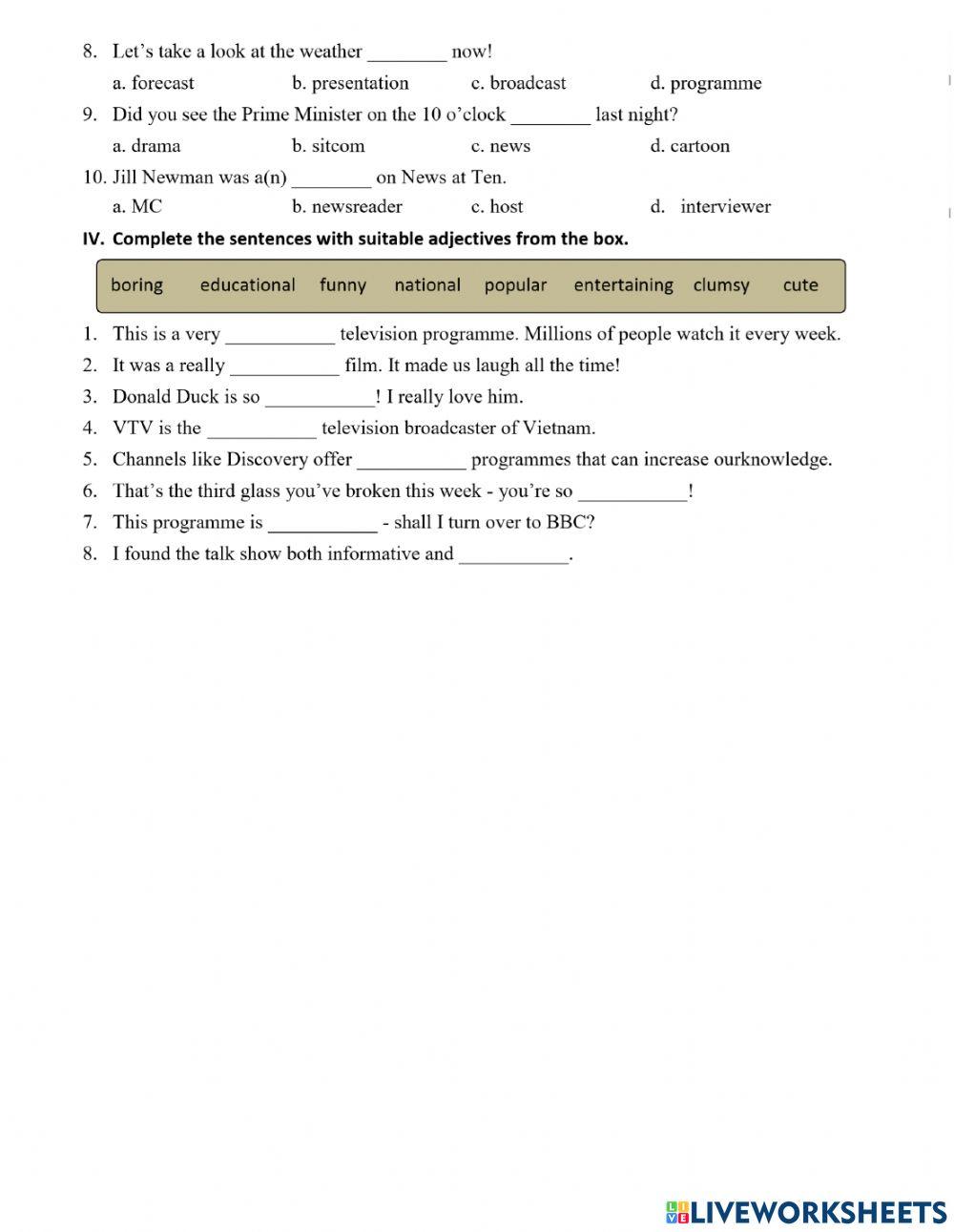 MLH6 - Unit 7 - Vocab