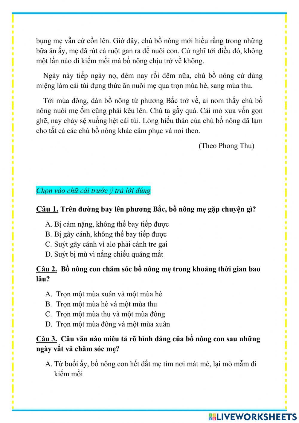 Bài tập cuối tuần 26 Tiếng Việt lớp 5