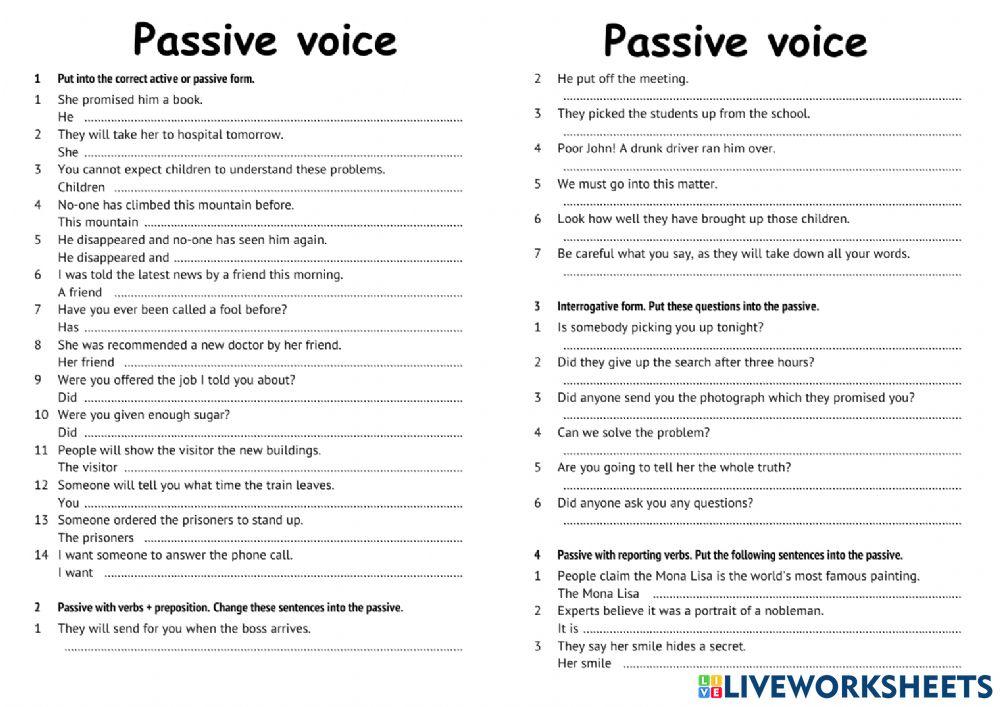GR7.Passive voice 1.