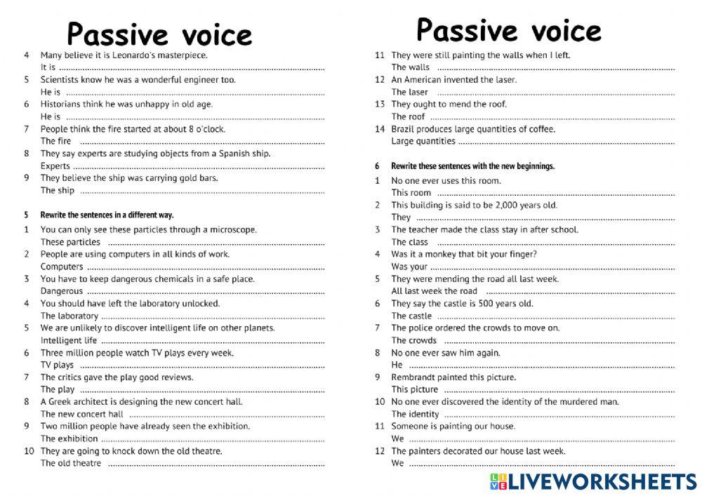 GR7.Passive voice 1.