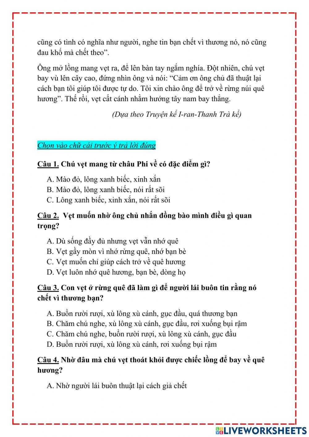 Bài tập cuối tuần 27 Tiếng Việt lớp 5