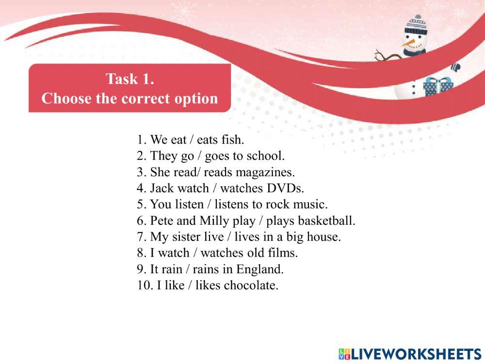 Present  Simple Affirmative