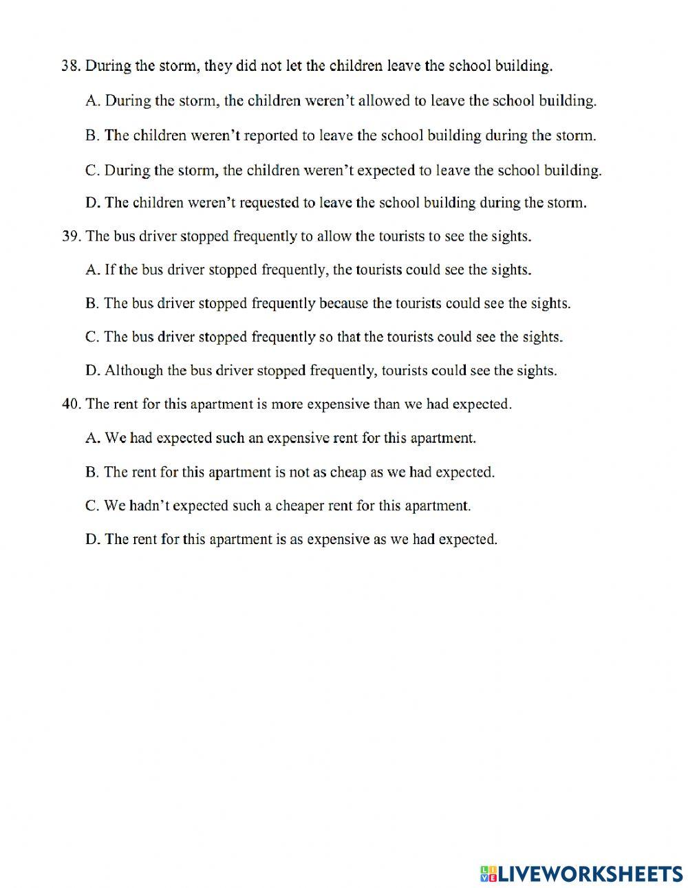 Thi lop 10 - PRACTICE TEST 15