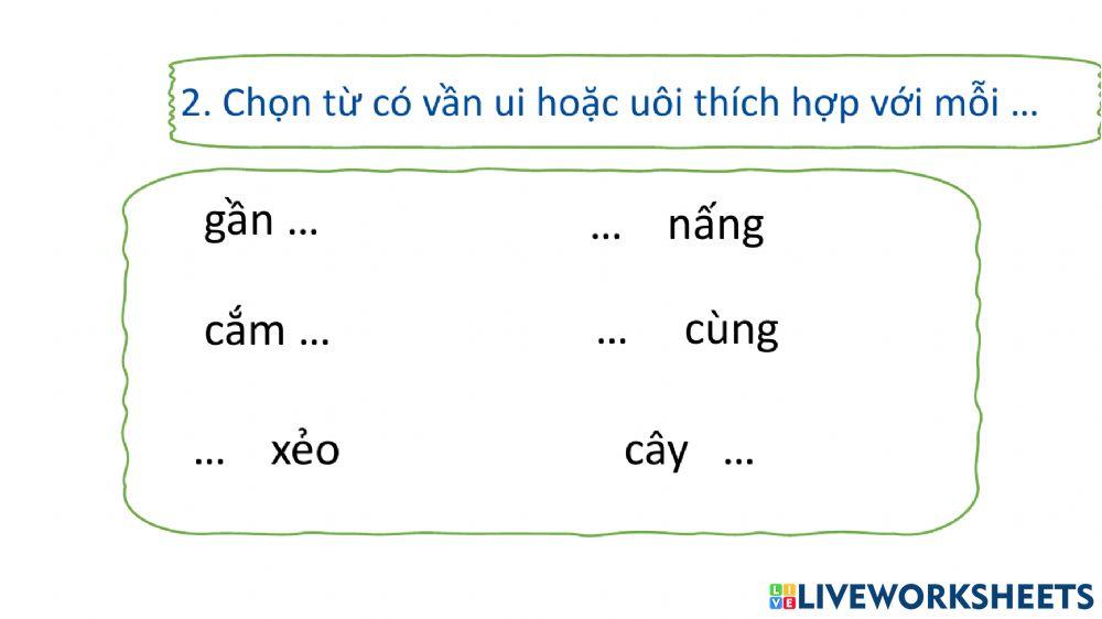 BTTV2 - Tuần 18 - Pb uôi ui ch tr