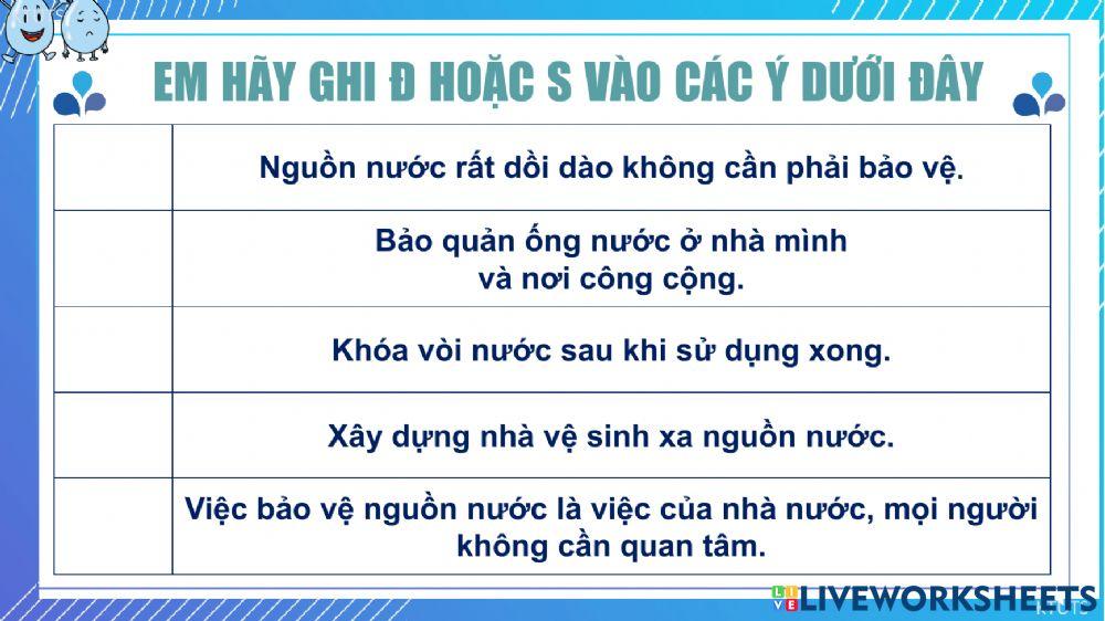 Ôn KH cuối HKI (tiếp theo)