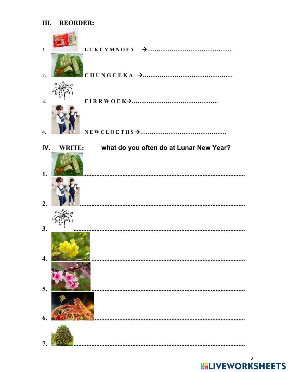 Tet holiday 1 (grade 4,5,6)