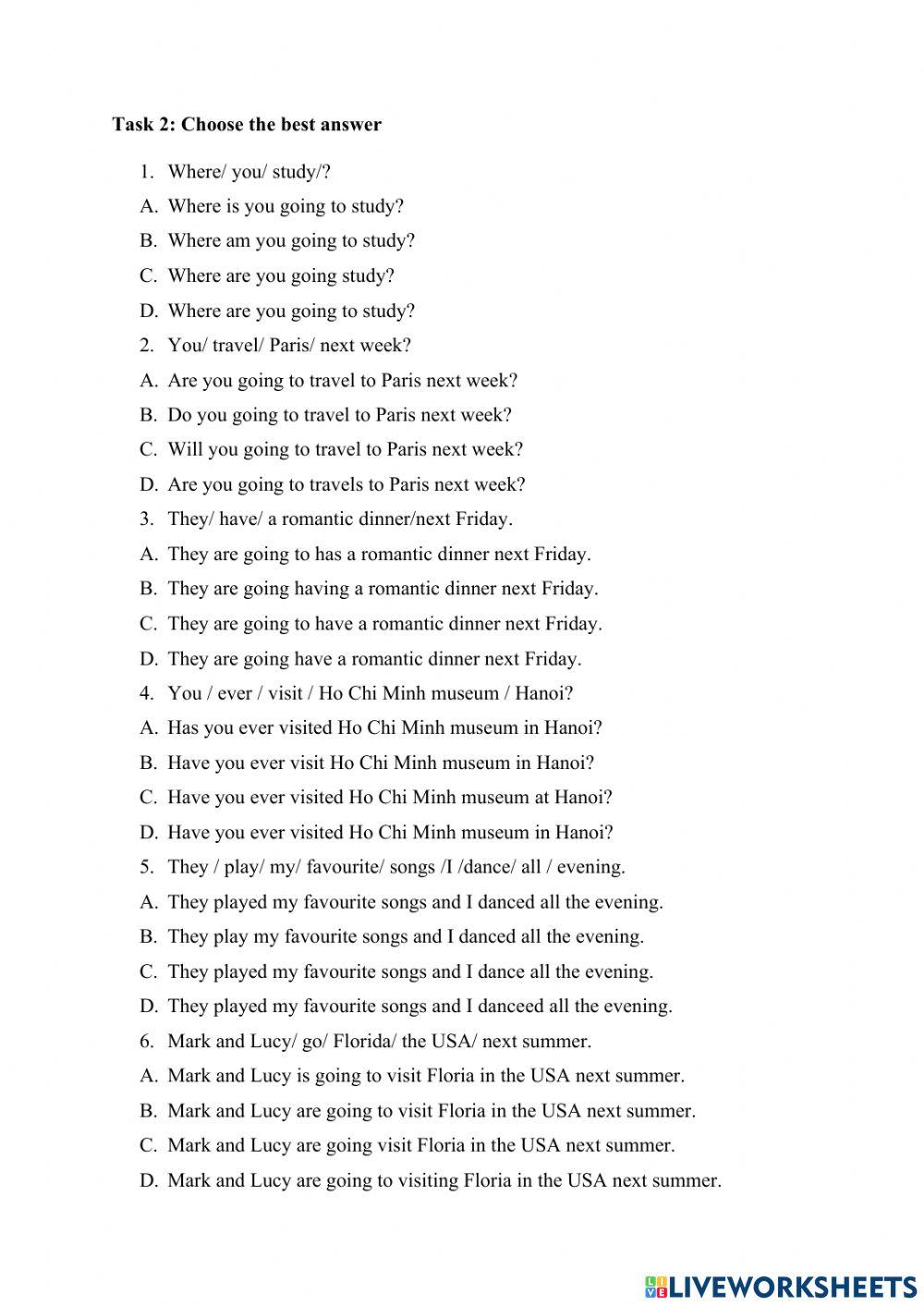 Unit 3 - REVIEW ON TENSE