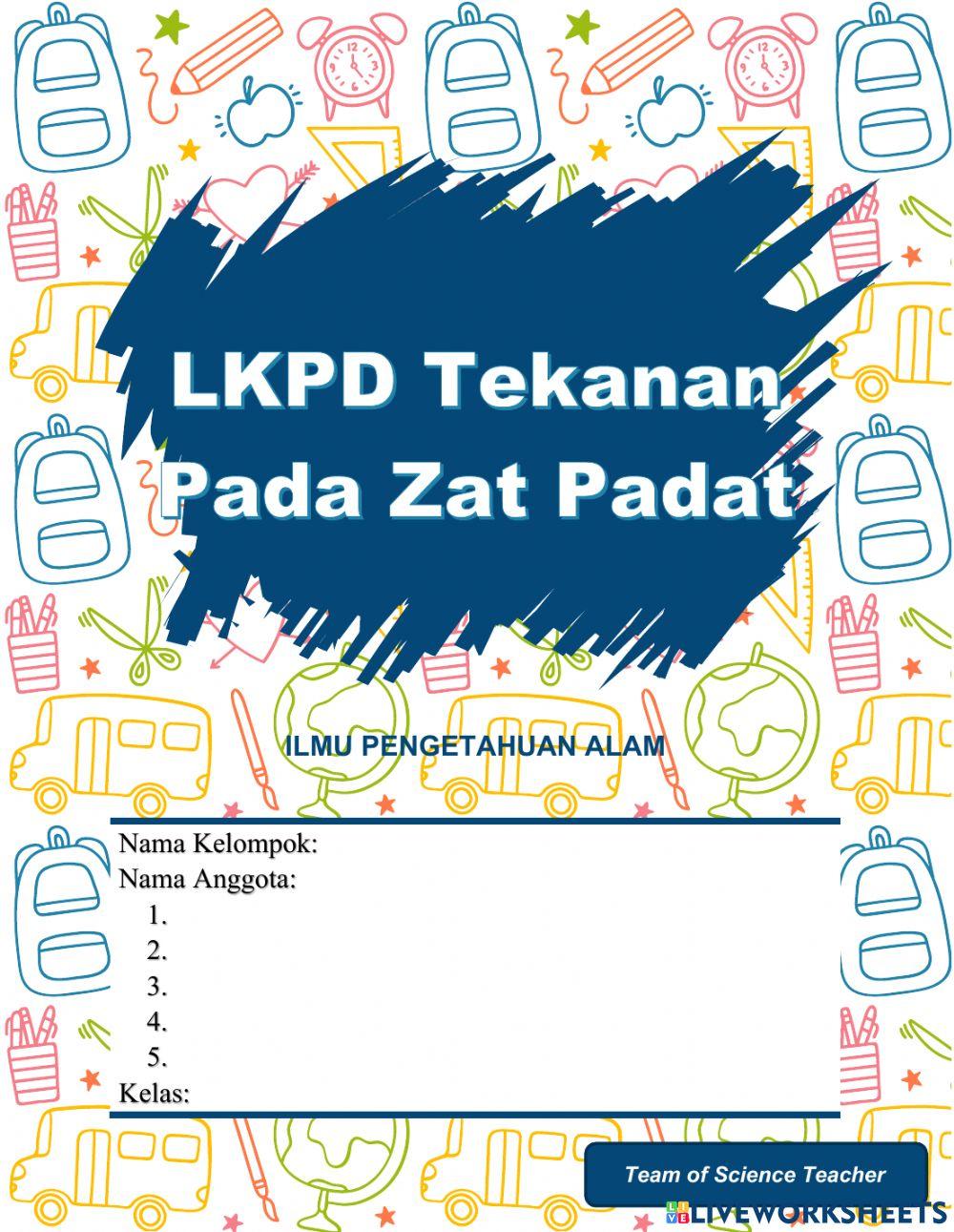 LKPD Praktikum Tekanan pada Zat Padat Kelas VIII