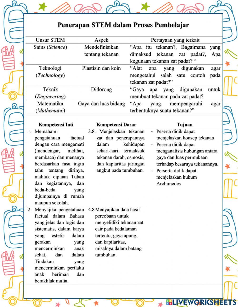 LKPD Praktikum Tekanan pada Zat Padat Kelas VIII