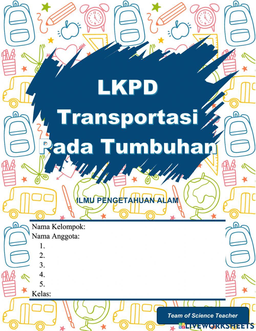 LKPD Praktikum Transportasi pada Tumbuhan Kelas VIII
