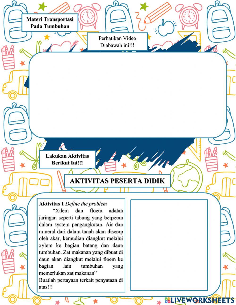 LKPD Praktikum Transportasi pada Tumbuhan Kelas VIII