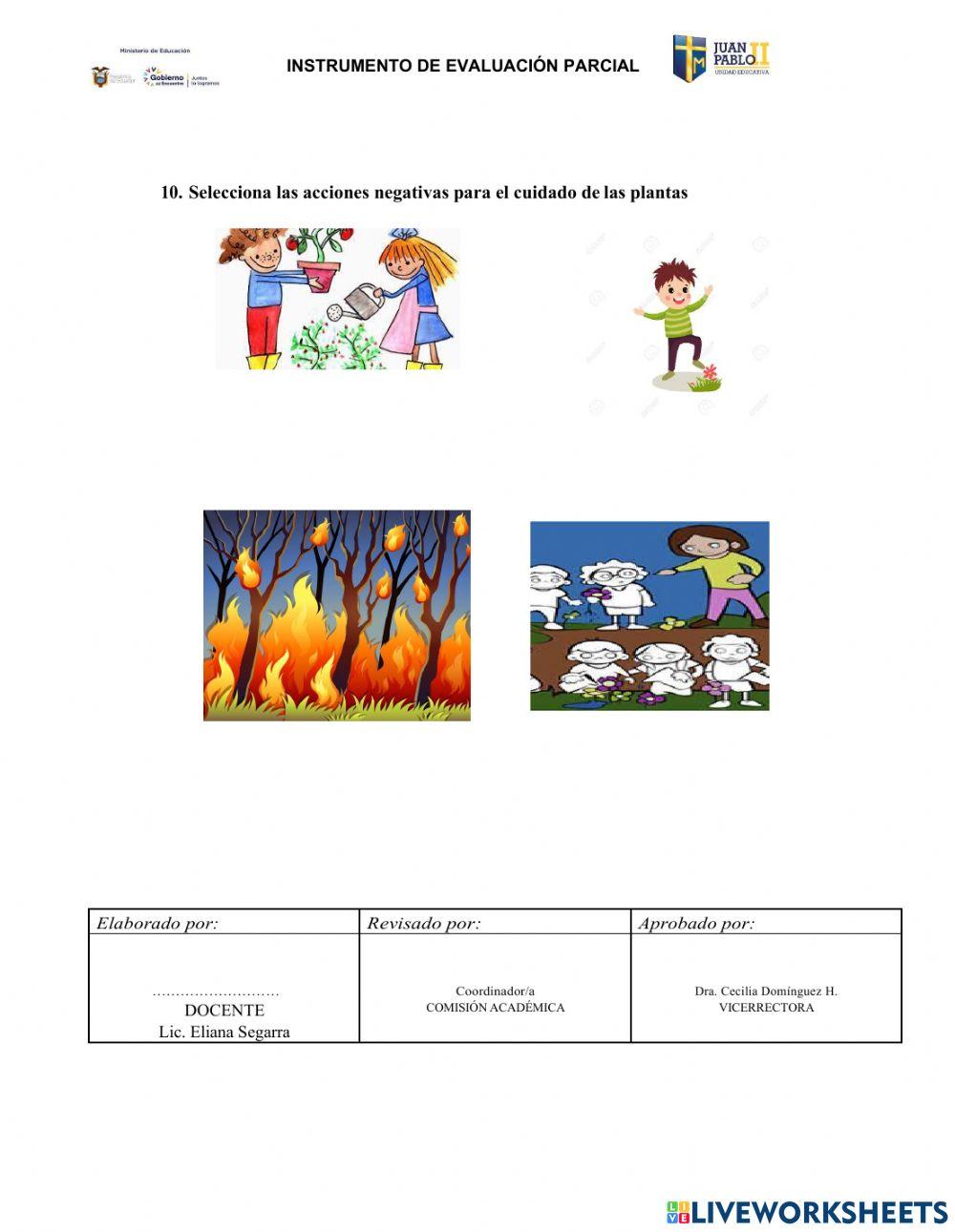 Evaluación de Ciencias Naturales