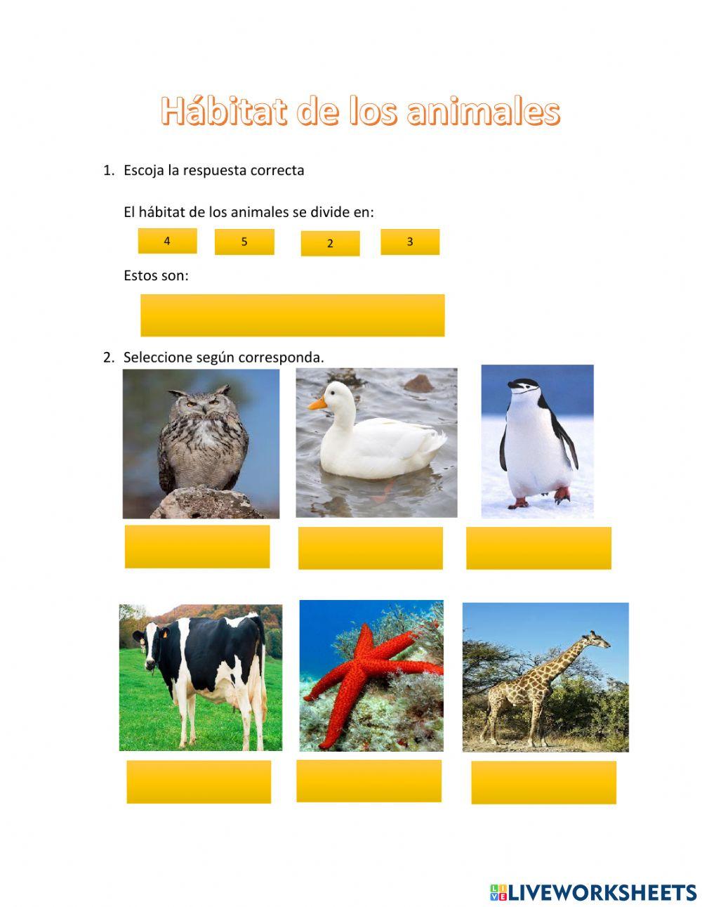 Hábitat de plantas y animales